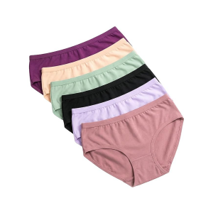 Women Cotton Panty Pack of 6 | Stretchable Breathable Ladies Underwear | Soft Elastic Waistband Comfortable Innerwear | Printed Panties for Women