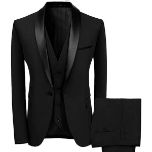 Mens Slim Fit Tuxedo 3pcs Suit
