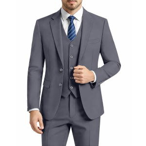 Piece Suits for Men Slim Fit Men's Suit for Business Wedding Party 2 Button Blazer Tuxedo Set Jacket Vest Pants