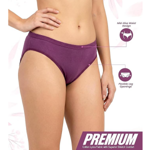 Women Cotton Panty Pack of 6 | Stretchable Breathable Ladies Underwear | Soft Elastic Waistband Comfortable Innerwear | Printed Panties for Women