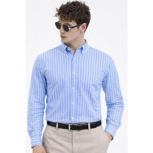 Men's Casual Printed Striped Stylish Latest Formal Plus Size Shirt for Men |