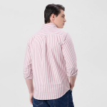Symbol Premium Mens Striped Oxford Smart Casual Shirt | 100% Cotton | Button-Down Collar | Regular Fit