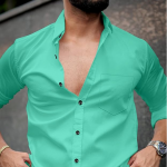 Men's Regular Fit Solid Soft Touch Cotton Casual Shirt