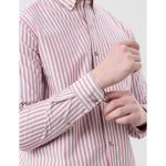 Symbol Premium Mens Striped Oxford Smart Casual Shirt | 100% Cotton | Button-Down Collar | Regular Fit